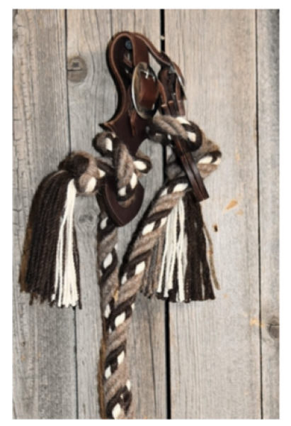 Alpaca Loop Rein (Roping Rein) 1/2" x 10' - 6 Strand - Handmade